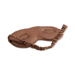 Image 2 for Cloud Padded Satin Sleep Mask Mocha