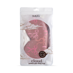 Image 3 for Cloud Padded Satin Sleep Mask Mocha Bows