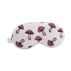 Image 1 for Cloud Padded Satin Sleep Mask Toadstool