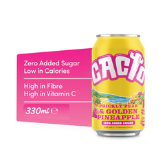 Image 3 for - Low Sugar Soda Prickly Pear & Pineapple 330 ml