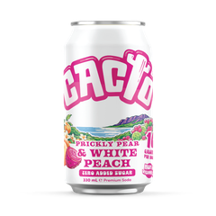 Image 1 for - Low Sugar Soda Pricly Pear & Peach 330 ml