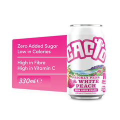 Image 3 for - Low Sugar Soda Pricly Pear & Peach 330 ml