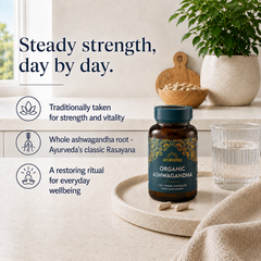 Image 4 for Organic Ashwaganda & Black Pepper Extract Capsules120 Capsules