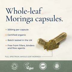 Image 5 for Organic Moringa Capsules 120 Capsules