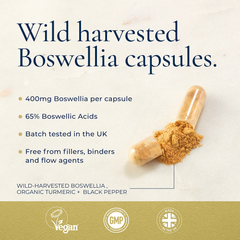 Image 5 for Boswellia Serrata with Org Turmeric & Black Pepper Extract Capsules 60 Capsules