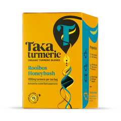 Image 2 for Organic Rooibos Honeybush Turmeric Tea - 15 Teabags