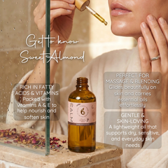 Image 3 for Organic Sweet Almond Carrier Oil – Natural Massage & Skincare Oil 100ml