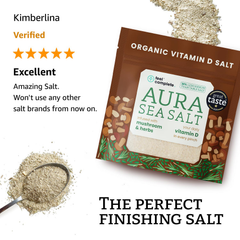 Image 2 for Aura Sea Salt - Organic Vitamin D Celtic Salt - Mushroom & Herbs - 80g