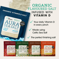 Image 4 for Aura Sea Salt - Organic Vitamin D Celtic Salt - Hint of Pepper - 80g