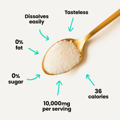 Image 3 for Protein Collagen Powder - Unflavoured Bovine Peptides 10,000mgs - 2 Month Supply 600g