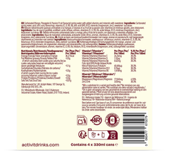 Image 2 for Sparkling Vitamin Water Mango & Passionfruit 4x 330ml