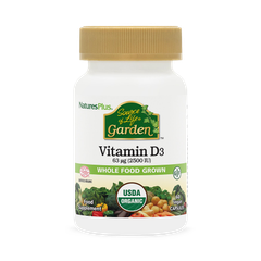 Image 1 for SOL GARDEN ORGANIC VIT D3 2500IU CAP 60
