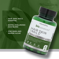 Image 4 for Bioadvanced Hair, Skin & Nails 60 Capsules