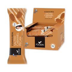 Image 3 for Clean & Real Protein Bar Salted Caramel Pecan 12x55g