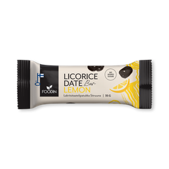 Image 1 for Licorice Date Bar Lemon 18x35g