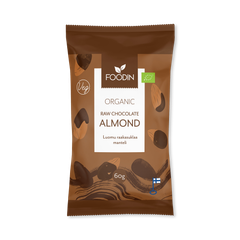 Image 1 for Organic Raw Chocolate Coated Almonds 8x60g