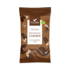 Image 1 for Organic Raw Chocolate Coated Cashew 8x60g
