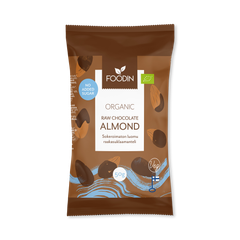 Image 1 for Organic Raw Chocolate No Added Sugar Almond 8x50g