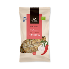 Image 1 for Organic Dry Roasted Chili-Garlic Cashew 8x120g