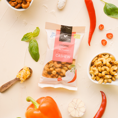 Image 2 for Organic Dry Roasted Chili-Garlic Cashew 8x120g