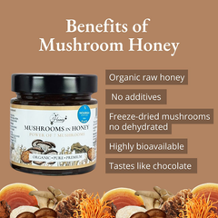 Image 4 for Organic Mushrooms in Honey 300g Lion's Mane, Reishi