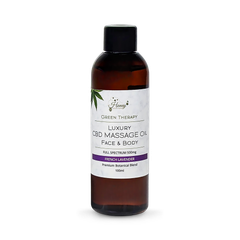 Image 1 for Luxury CBD massage oil lavender 500mg
