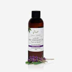 Image 3 for Luxury CBD massage oil lavender 500mg