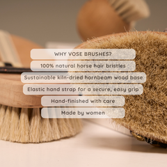 Image 5 for 100% Horse Hair Body Brush - Black Rose