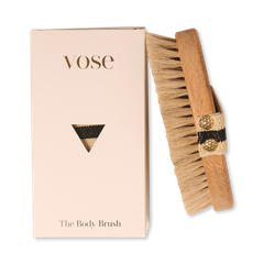Image 1 for 100% Horse Hair Dry Body Brush - Lotus