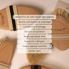 Image 5 for 100% Horse Hair Dry Body Brush - Lotus