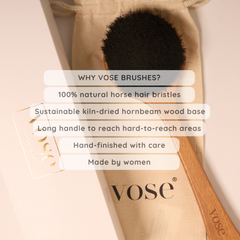 Image 5 for 100% Horse Hair Dry Body Brush - Long