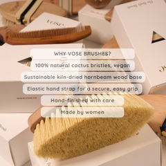Image 5 for 100% Cactus Bristle Vegan Dry Body Brush - Magnolia