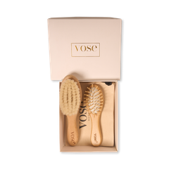 Image 1 for 100% Goat Hair & Bamboo Baby Brush Set