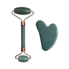 Image 1 for Gua Sha & Face Roller Set - Aventurine