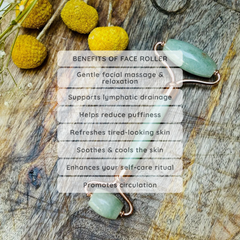 Image 3 for Gua Sha & Face Roller Set - Aventurine