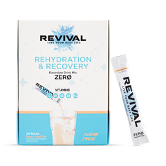 Image 1 for Revival Rehydration & Recovery ZERO  - Peach Iced Tea 14 pack