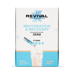 Image 2 for Revival Rehydration & Recovery ZERO  - Peach Iced Tea 14 pack