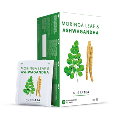 Image 1 for Moringa Leaf & Ashwagandha Herbal Tea - 20 Tea Bags