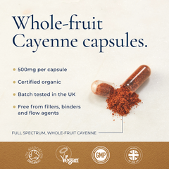Image 5 for Organic Cayenne Capsules 60 Capsules