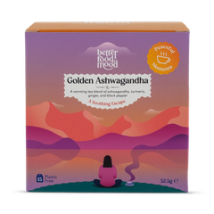 Image 1 for Golden Ashwagandha Tea - Turmeric Ashwagandha Ginger Black Pepper 15 Tea Bags