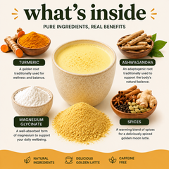 Image 4 for Golden Moon Latte - Turmeric Ashwagandha Latte Mix with Magnesium Glycinate 100g