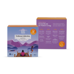 Image 2 for Wellness Collection Box 15 tea bags - Assorted Masala Chai, Turmeric, Ginger, Ashwagandha, Moringa, Tulsi Herbal Tea Blends