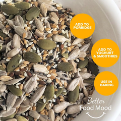 Image 5 for Omega Seeds Mix - 6 Seeds Sprinkle Breakfast Topper 180g (Pumpkin seeds, Sunflower seeds, Chia seeds, Flaxseed, Hemp seeds, Sesame seeds)