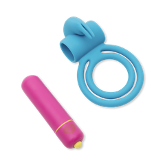 Image 4 for Excite Rabbit Love Ring & Bullet Set