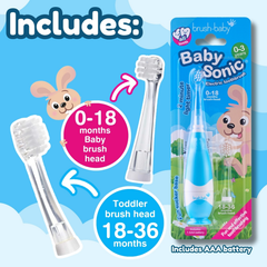 Image 2 for BabySonic Toothbrush Blue 0-3 years