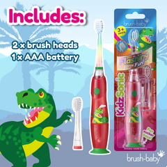 Image 3 for KidzSonic Dinosaur Battery Toothbrush  3+ years
