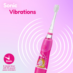 Image 4 for KidzSonic Unicorn Battery Toothbrush  3+ years