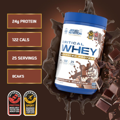 Image 2 for Critical Whey Protein Powder Chocolate Milkshake 825g