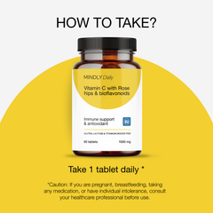Image 5 for Vitamin C with Rose hips& bioflavonoids 60 tablets