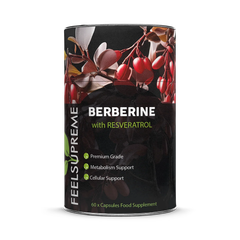 Image 1 for Premium Berberine & Resveratrol Supplement 60 Caps